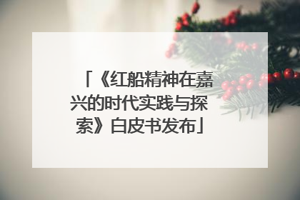 《红船精神在嘉兴的时代实践与探索》白皮书发布