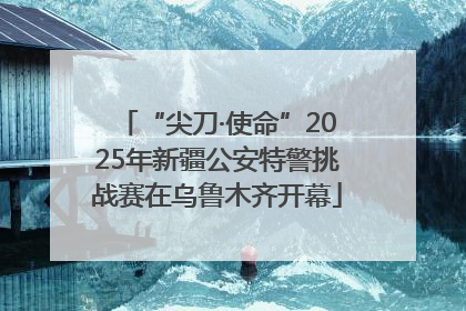 “尖刀·使命”2025年新疆公安特警挑战赛在乌鲁木齐开幕