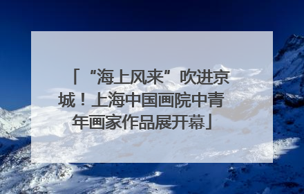 “海上风来”吹进京城！上海中国画院中青年画家作品展开幕