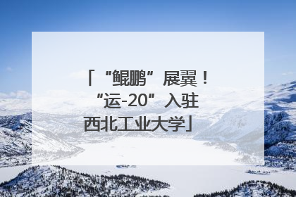 “鲲鹏”展翼！“运-20”入驻西北工业大学