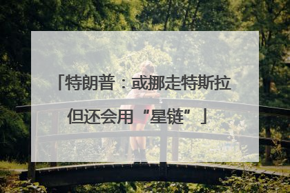 特朗普：或挪走特斯拉 但还会用“星链”