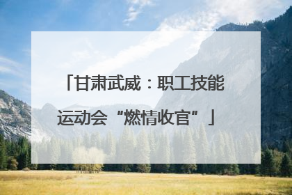 甘肃武威：职工技能运动会“燃情收官”