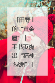 田野上的“黄金屋”丨二手书页浇出“精神绿洲”