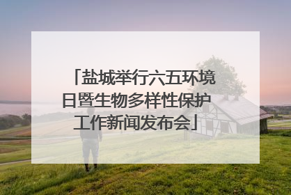盐城举行六五环境日暨生物多样性保护工作新闻发布会