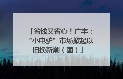 省钱又省心！广丰：“小电驴”市场掀起以旧换新潮（图）
