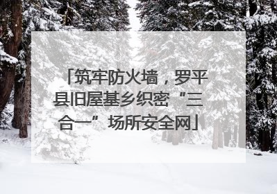 筑牢防火墙，罗平县旧屋基乡织密“三合一”场所安全网