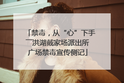 禁毒，从“心”下手――洪湖戴家场派出所广场禁毒宣传侧记