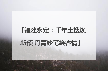 福建永定：千年土楼焕新颜 丹青妙笔绘客情