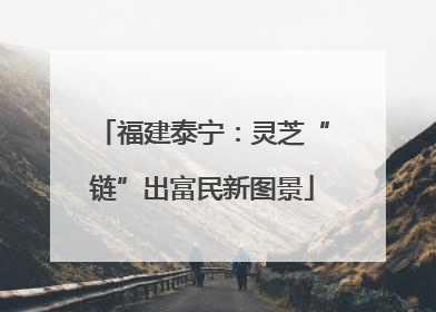 福建泰宁：灵芝“链”出富民新图景