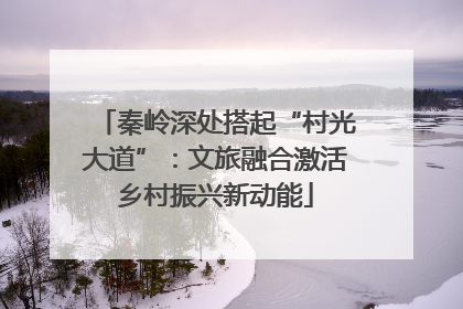 秦岭深处搭起“村光大道”：文旅融合激活乡村振兴新动能