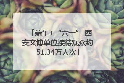 端午+“六一” 西安文博单位接待观众约51.34万人次