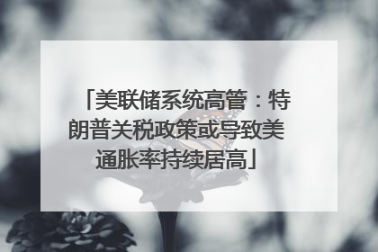 美联储系统高管：特朗普关税政策或导致美通胀率持续居高