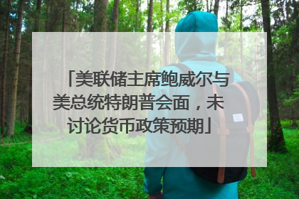 美联储主席鲍威尔与美总统特朗普会面，未讨论货币政策预期