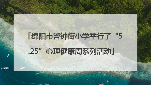 绵阳市警钟街小学举行了“5.25”心理健康周系列活动