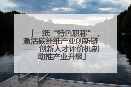 一纸“特色职称”，激活碳纤维产业创新链——创新人才评价机制 助推产业升级