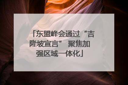 东盟峰会通过“吉隆坡宣言” 聚焦加强区域一体化