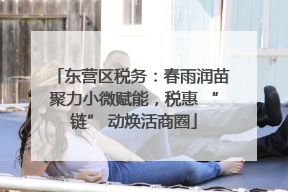 东营区税务：春雨润苗聚力小微赋能，税惠 “链” 动焕活商圈