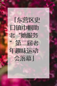 东营区史口镇巾帼助老“她服务”第二届老年趣味运动会落幕