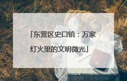 东营区史口镇：万家灯火里的文明微光