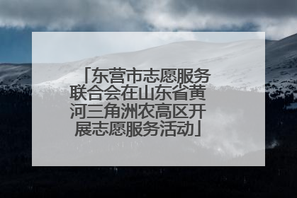 东营市志愿服务联合会在山东省黄河三角洲农高区开展志愿服务活动
