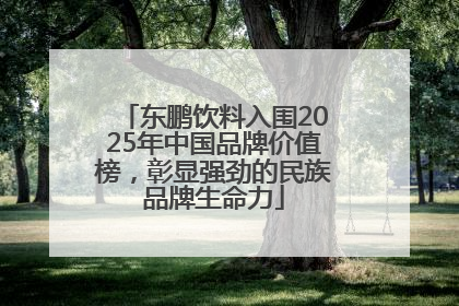 东鹏饮料入围2025年中国品牌价值榜，彰显强劲的民族品牌生命力