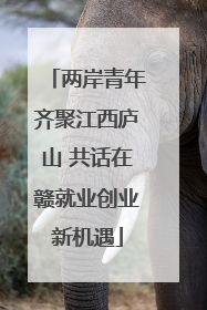 两岸青年齐聚江西庐山 共话在赣就业创业新机遇