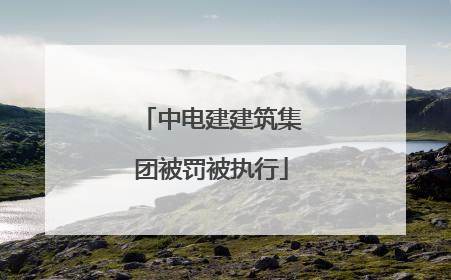 中电建建筑集团被罚被执行