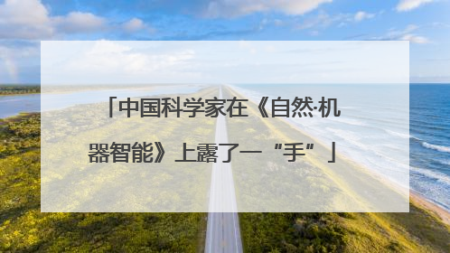 中国科学家在《自然·机器智能》上露了一“手”