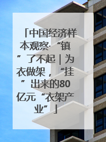 中国经济样本观察·“镇”了不起｜为衣做架，“挂”出来的80亿元“衣架产业”