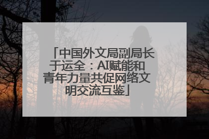 中国外文局副局长于运全：AI赋能和青年力量共促网络文明交流互鉴