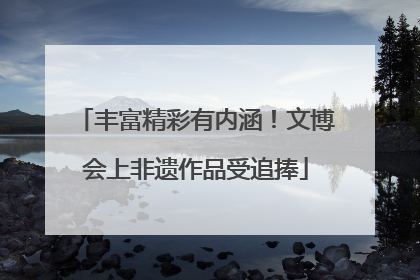 丰富精彩有内涵！文博会上非遗作品受追捧