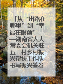 从“出路在哪里”到“幸福在眼前”——湖南省人大常委会机关驻五一村乡村振兴帮扶工作队书写振兴答卷