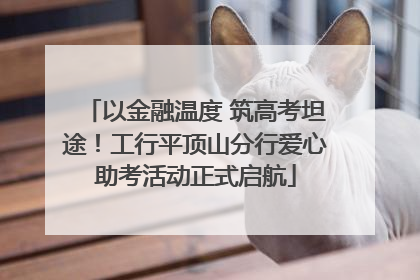 以金融温度 筑高考坦途！工行平顶山分行爱心助考活动正式启航