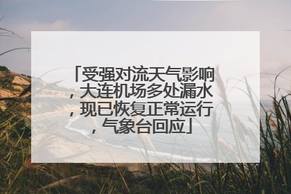 受强对流天气影响，大连机场多处漏水，现已恢复正常运行，气象台回应
