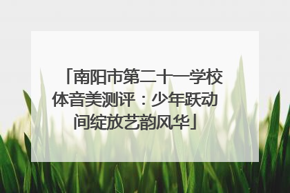南阳市第二十一学校体音美测评：少年跃动间绽放艺韵风华