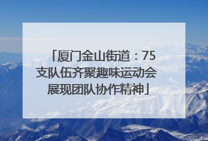 厦门金山街道：75支队伍齐聚趣味运动会 展现团队协作精神