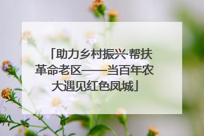 助力乡村振兴·帮扶革命老区——当百年农大遇见红色凤城