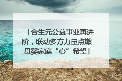 合生元公益事业再进阶，联动多方力量点燃母婴家庭“心”希望