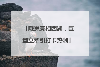 哦崽亮相西湖，巨型立塑引打卡热潮