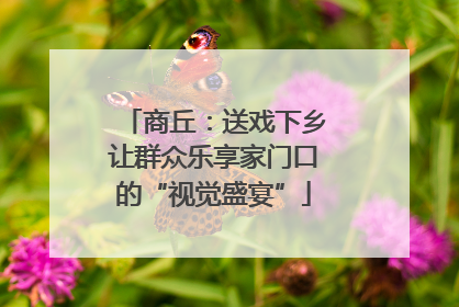 商丘：送戏下乡让群众乐享家门口的“视觉盛宴”