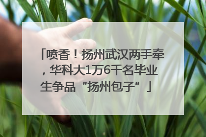 喷香！扬州武汉两手牵，华科大1万6千名毕业生争品“扬州包子”