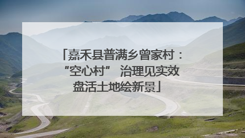 嘉禾县普满乡曾家村：“空心村” 治理见实效 盘活土地绘新景
