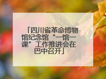 四川省革命博物馆纪念馆“一馆一课”工作推进会在巴中召开