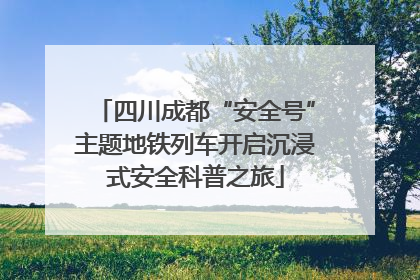 四川成都“安全号”主题地铁列车开启沉浸式安全科普之旅