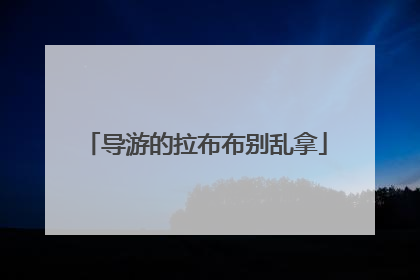 导游的拉布布别乱拿