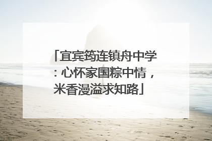宜宾筠连镇舟中学：心怀家国粽中情，米香漫溢求知路