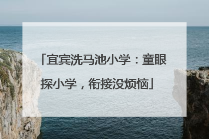 宜宾洗马池小学：童眼探小学，衔接没烦恼