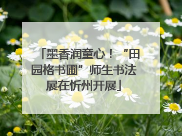 墨香润童心！“田园格书圃”师生书法展在忻州开展