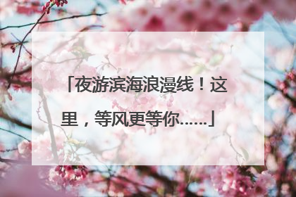 夜游滨海浪漫线！这里，等风更等你……