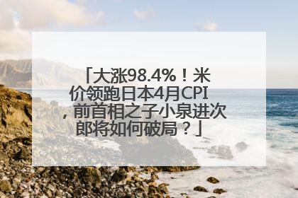 大涨98.4%！米价领跑日本4月CPI，前首相之子小泉进次郎将如何破局？